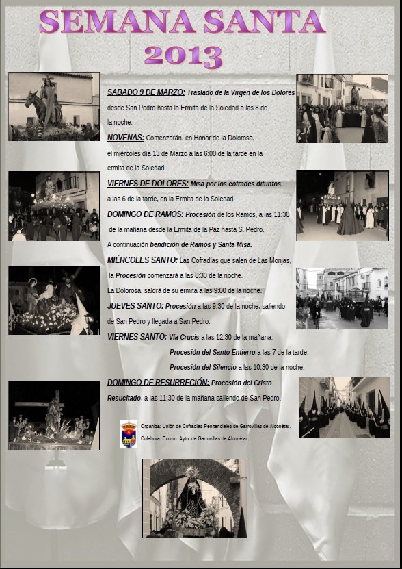 Semana Santa en Garrovillas de Alconétar 2013 Garrovillas de Alconétar